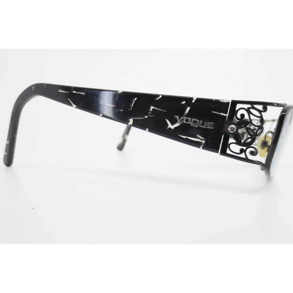 Vogue VO 3661-B 352 Black White Pattern Rectangular Eyeglasses Frames 52-16-130
